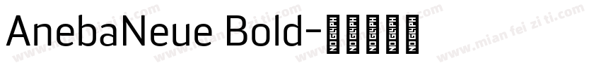 AnebaNeue Bold字体转换